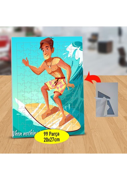 Sörf Yapan Adam 99 Parça Puzzle Yapboz TABLO-33099-353