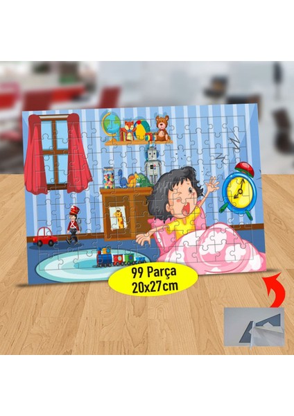 Uykudan Uyanan Küçük Kız 99 Parça Puzzle Yapboz TABLO-1308-24963