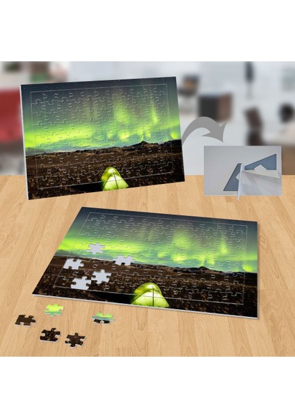 Kuzey Işıklarında Kamp 99 Parça Puzzle YAPBOZ-P092