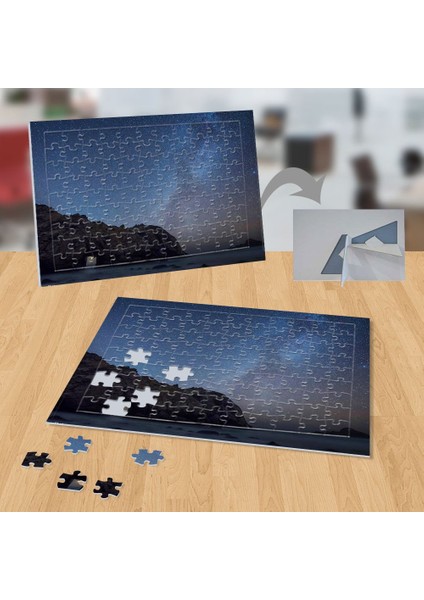 Kuzey Işıkları,yıldızlı Gökyüzü 99 Parça Puzzle YAPBOZ-P050