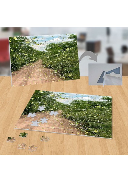 Bağ Yolu Yeşil Çalılıklar 99 Parça Puzzle YAPBOZ-P057