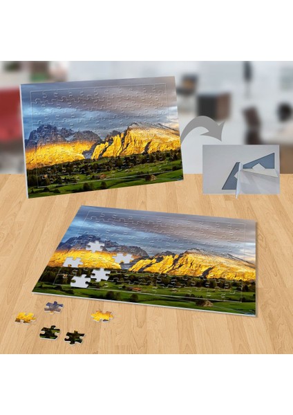 Dağlara Yansıyan Güneş 99 Parça Puzzle YAPBOZ-P058