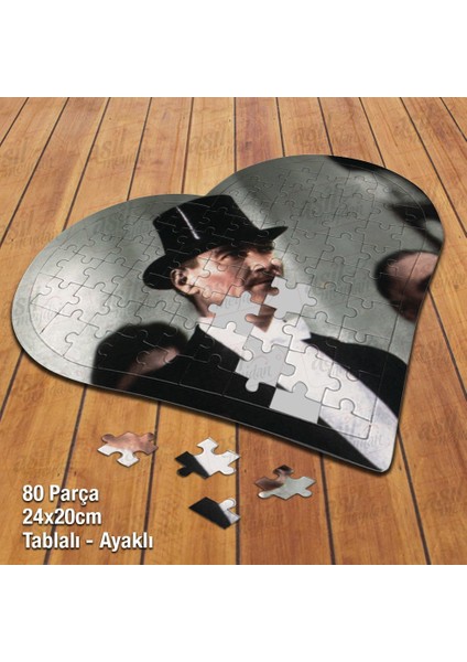 Asil Hobi Kalpli Şık Modern Gazi Mustafa Kemal Atatürk Puzzle Fotoğraf Baskılı 80 Parça Yapboz fiyatları