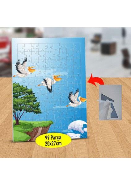 Uçuşan Leylekler 99 Parça Puzzle Yapboz TABLO-1308-21100