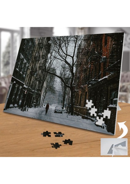 Karlı, Sokak Arası Görüntüsü 240 Parça Puzzle YAPBOZ-1209401 fiyatları