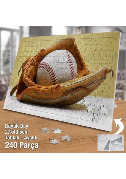 Asil Hobi - Beyzbol Topu ve Eldiveni - Spor - Oyun - Yapboz - Ayak Destekli 240 Parça Puzzle fiyatları