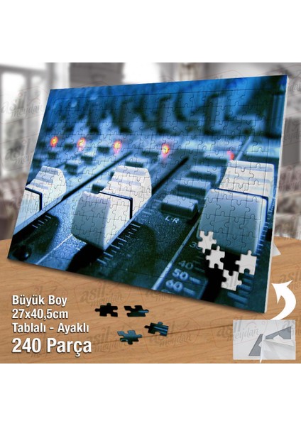 Asil Hobi Müzik - Elektro - Ses - Cihaz - Kayıt Yapboz-Ayak Destekli Çerçeveli 240 Parça Puzzle