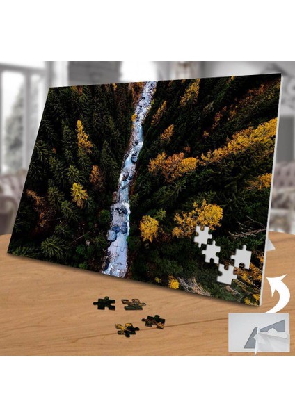 Kuş Bakışı Dağlar Dere Manzara Çekimi 240 Parça Puzzle YAPBOZ-74871 fiyatları