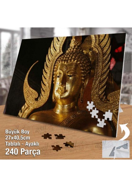 Asil Hobi Buda - Heykel - Tapınak - Inanç Yapboz -Ayak Destekli Çerçeveli 240 Parça Puzzle fiyatları