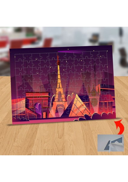 Işıklı Paris Gecesi 99 Parça Puzzle Yapboz TABLO-33099-291
