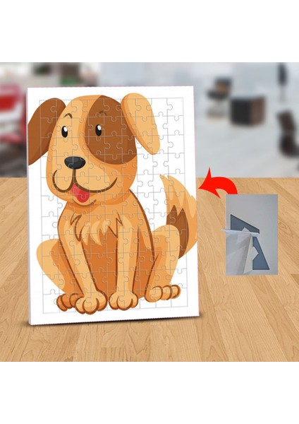Sevimli Illüstrasyon Köpek 99 Parça Puzzle Yapboz TABLO-139132-1