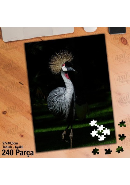 Asil Hobi Kuş - Bahar - Hayvan Yapboz - Ayak Destekli Çerçeveli 240 Parça Puzzle