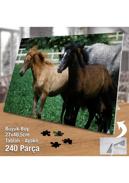 Asil Hobi Atlar - Kısrak - Hayvan - Doğa 240 Parça Puzzle - Yapboz - Hediyelik fiyatları