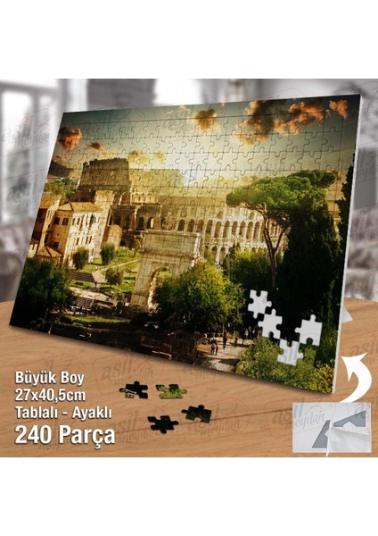 Asil Hobi Roma Kolezyum - Retro - Mimari Yapboz - Ayak Destekli Çerçeveli 240 Parça Puzzle fiyatları