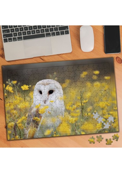 Gözlemci Beyaz Baykuş 240 Parça Puzzle YAPBOZ-1845060