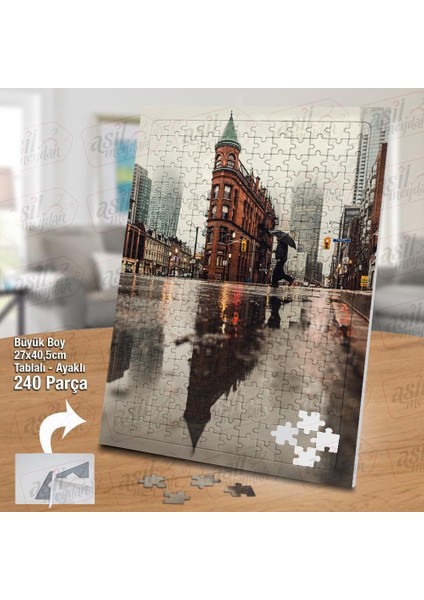 Asil Hobi Toronto Flatiron Binası - Yansıma -Mimar Yapboz - Ayak Destekli Çerçeveli 240 Parça Puzzle fiyatları