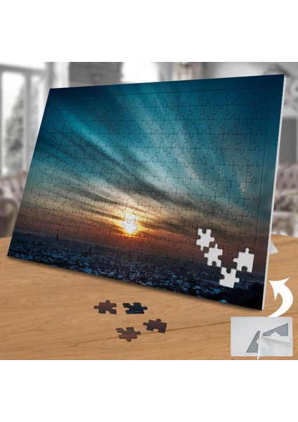 Şehrin Akşam Üstü Gün Batımı 240 Parça Puzzle YAPBOZ-74869