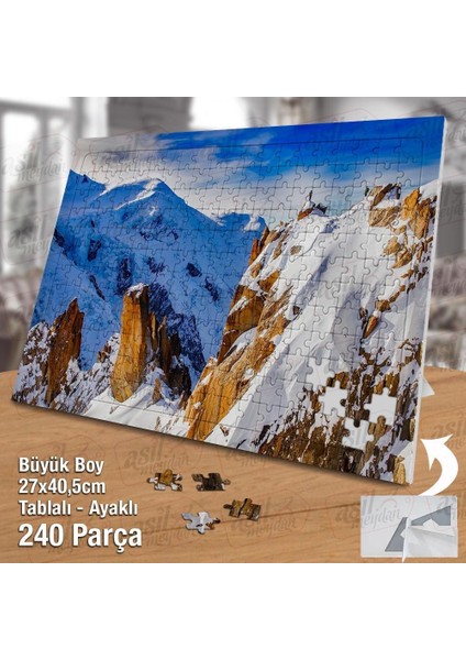 Asil Hobi Karlı Dağlar - Doğa - Manzarayapboz -Ayak Destekli Çerçeveli 240 Parça Puzzle fiyatları