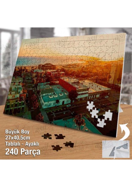 Asil Hobi Santa Monica Plajı - Manzara - Deniz Yapboz - Ayak Destekli Çerçeveli 240 Parça Puzzle fiyatları