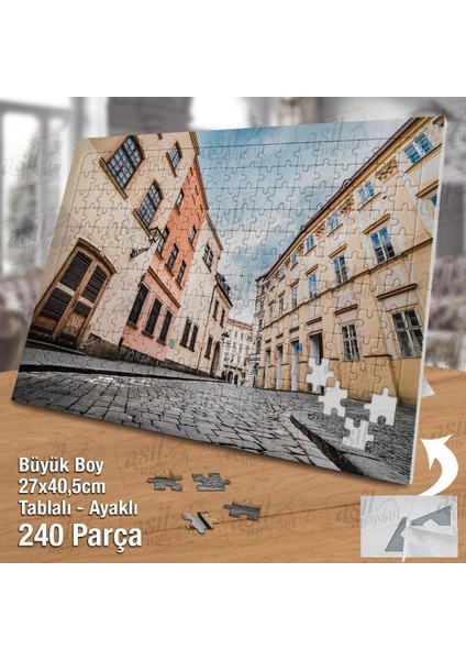 Asil Hobi Persfektif Çekim - Ev - Mimari - Sokak Yapboz - Ayak Destekli Çerçeveli 240 Parça Puzzle fiyatları