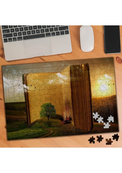 Yeşil Alanda Dev Kitap 240 Parça Puzzle YAPBOZ-74534