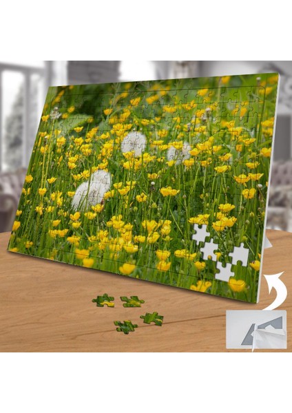 Sarı Çiçekler Arasında Karahindiba 240 Parça Puzzle YAPBOZ-817642