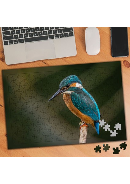 Mavi Kanatlı Ağaçkakan 240 Parça Puzzle YAPBOZ-983944