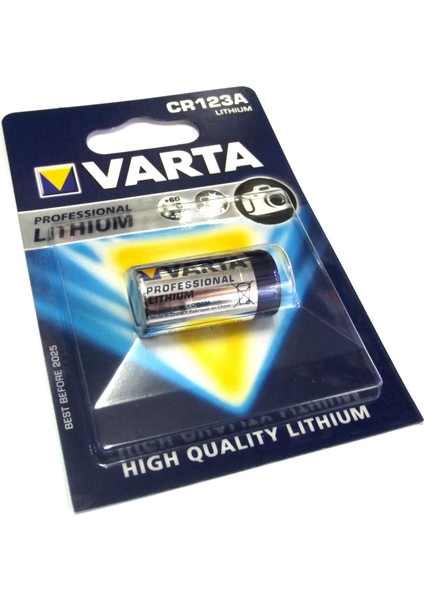 Lithium 3V Pil - VARTA CR123A LITHIUM BATTERY _ Umut Bilişim Teknolojileri _ CR123A Pil Lityum Pil CR123A