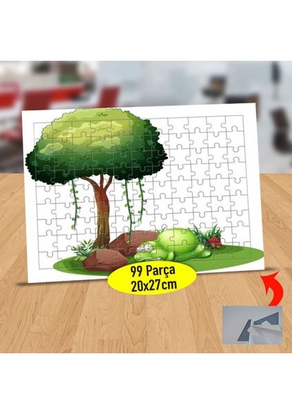 Ağaç Altında Canavar 99 Parça Puzzle Yapboz TABLO-1308-16687