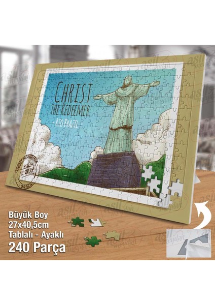 Asil Hobi Rio De Janeiro - Şehir - Brezilya - Çizim Yapboz- Ayak Destekli Çerçeveli 240 Parça Puzzle fiyatları