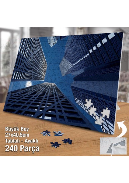 Asil Hobi Yüksek Binalar - Perspektif Çekim Yapboz-Ayak Destekli Çerçeveli 240 Parça Puzzle fiyatları