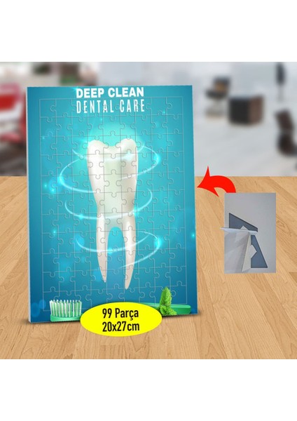 Temiz Diş ve Diş Fırçası 99 Parça Puzzle Yapboz TABLO-1284-15062