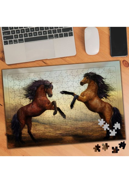 Şaha Kalkan Iki At Kavuşma 240 Parça Puzzle YAPBOZ-2904536
