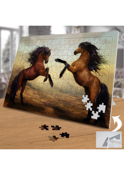 Şaha Kalkan Iki At Kavuşma 240 Parça Puzzle YAPBOZ-2904536