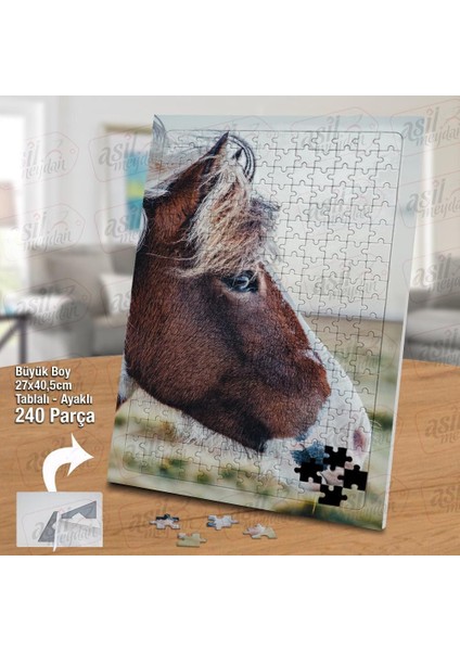 Asil Hobi At - Vahşi Yaşam - Hayvan Yapboz - Ayak Destekli Çerçeveli 240 Parça Puzzle fiyatları