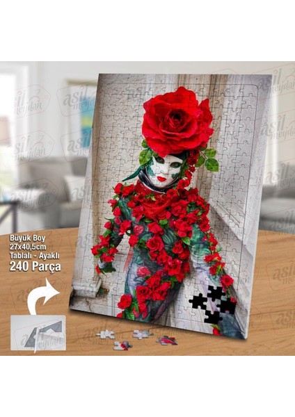 Asil Hobi Balo - Maske - Kostüm -Parti Yapboz - Ayak Destekli Çerçeveli 240 Parça Puzzle fiyatları
