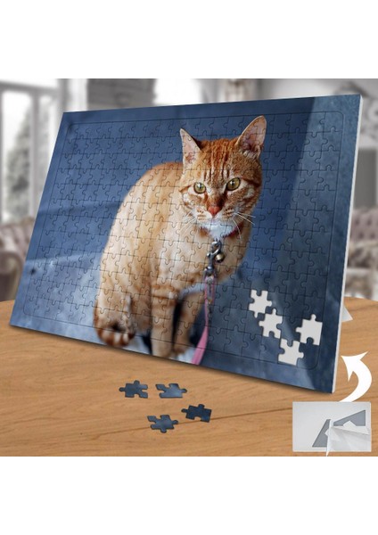 Sarı Tüylü Sevimli Kedi 240 Parça Puzzle YAPBOZ-74530