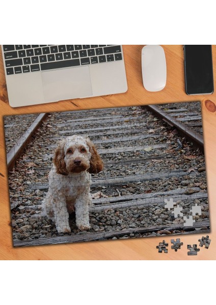 Tren Raylarındaki Köpek 240 Parça Puzzle YAPBOZ-74571