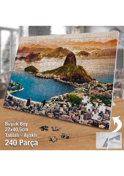 Asil Hobi Rio De Janeiro Brezilya -Kentsel Turizm Yapboz -Ayak Destekli Çerçeveli 240 Parça Puzzle fiyatları