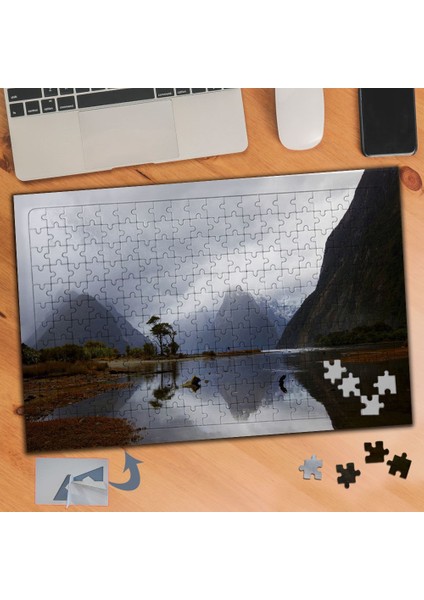 Sisli Dağlar Doğa Manzarası 240 Parça Puzzle Yapboz TABLO-178