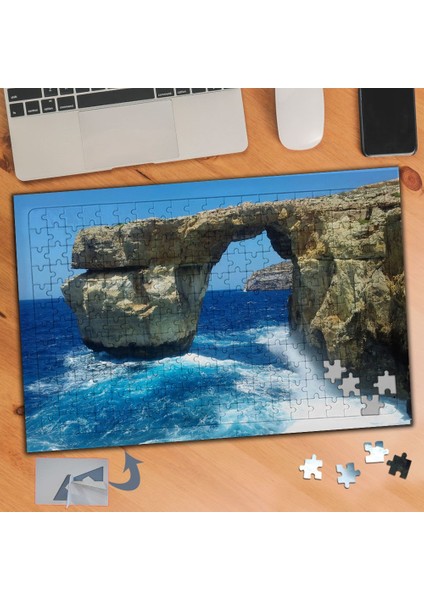 Mavi Berrak Deniz-Doğa Manzarası 240 Parça Puzzle Yapboz TABLO-101