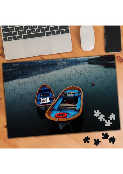 Göldeki Kayıklar - Gün Batımı 240 Parça Puzzle YAPBOZ-630386