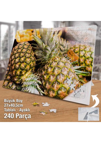 Asil Hobi Ananas - Meyve - Tropikal Meyve Yapboz -Ayak Destekli Çerçeveli 240 Parça Puzzle fiyatları