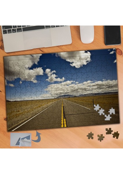 Uzun Yol ve Berrak Gökyüzü 240 Parça Puzzle Yapboz TABLO-154