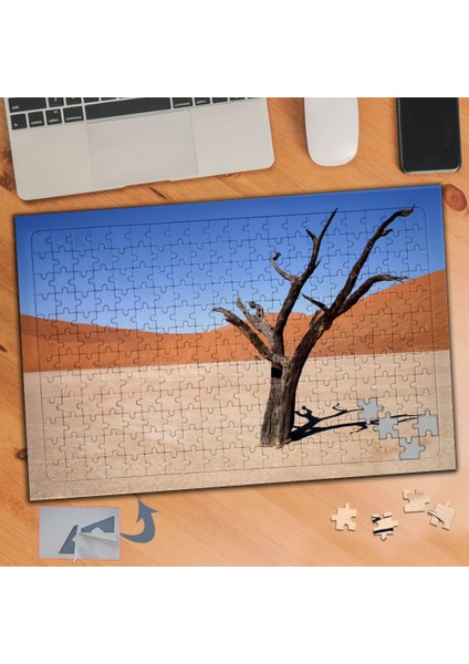 Kurak Çölde Kuru Ağaç 240 Parça Puzzle Yapboz TABLO-470