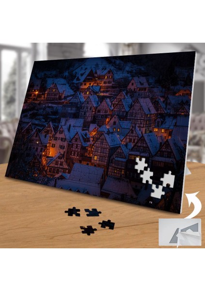 Kar Kaplı Kasaba 240 Parça Puzzle YAPBOZ-3076685