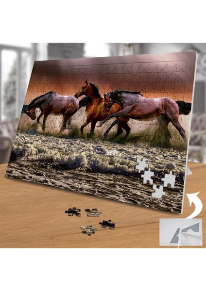 Denizde Koşan Atlar 240 Parça Puzzle YAPBOZ-3099035