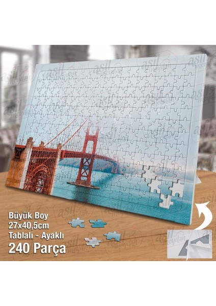 Asil Hobi - San Francisco - Sisli Gate Köprüsü - Yapboz - Ayak Destekli 240 Parça Puzzle