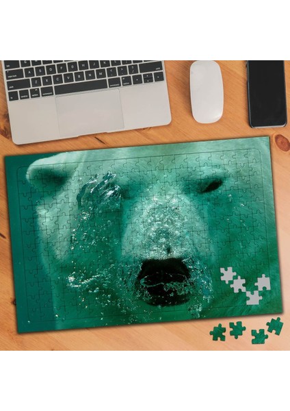 Suyun Içinde Beyaz Kutup Ayısı 240 Parça Puzzle YAPBOZ-75172