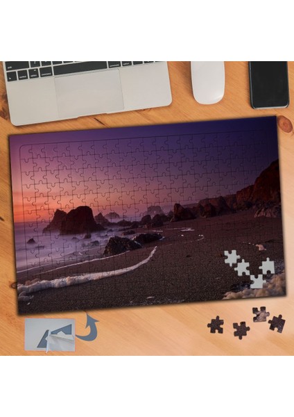 Akşam Üstü Deniz Kenarı Manzara 240 Parça Puzzle Yapboz TABLO-892